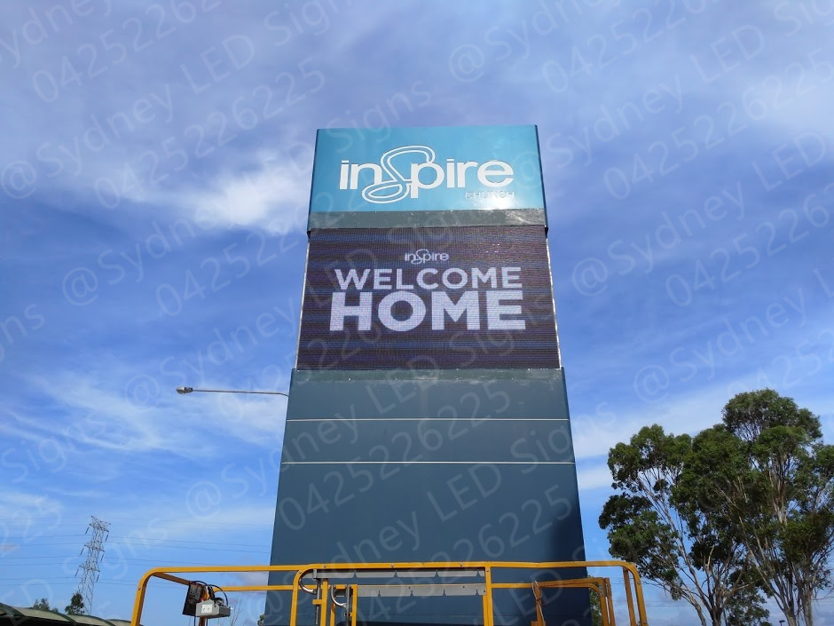 Church LED sign example