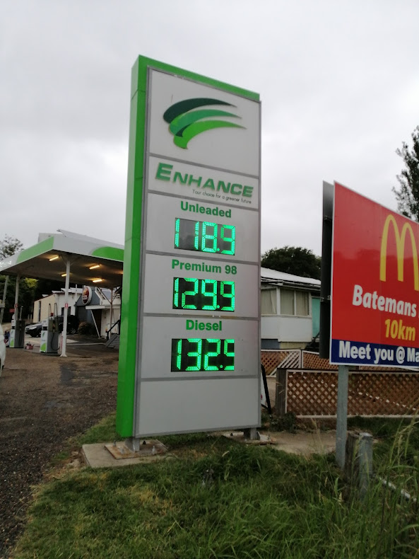 Petrol price sign